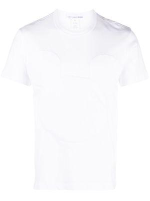 Comme Des Garçons Shirt logo-embossed crew-neck T-shirt - White