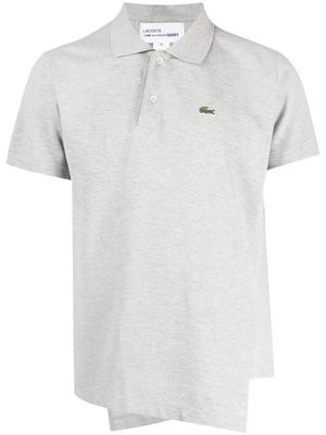 Comme Des Garçons Shirt logo-patch asymmetric polo shirt - Grey