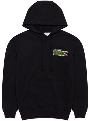 Comme Des Garçons Shirt logo-patch cotton hoodie - Black