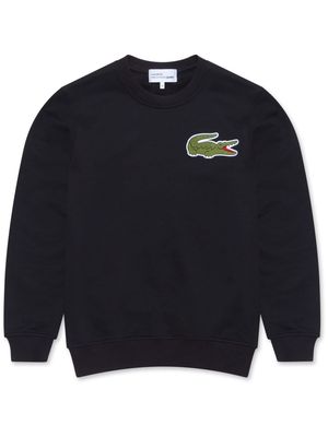 Comme Des Garçons Shirt logo-patch cotton sweatshirt - Black