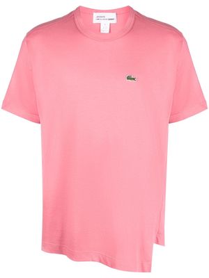 Comme Des Garçons Shirt logo-patch cotton T-shirt - Pink