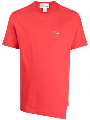 Comme Des Garçons Shirt logo-patch cotton T-shirt - Red