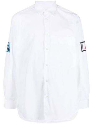 Comme Des Garçons Shirt logo-patch shirt - White