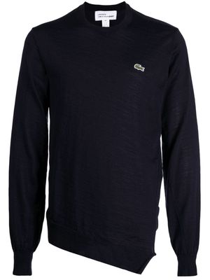 Comme Des Garçons Shirt logo-patch wool jumper - Blue
