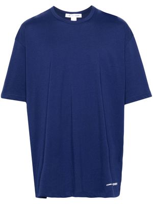 Comme Des Garçons Shirt logo-print cotton T-shirt - Blue