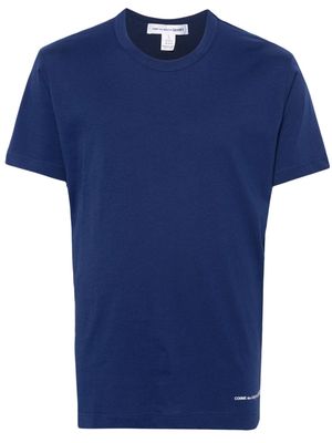 Comme Des Garçons Shirt logo-printed cotton T-shirt - Blue