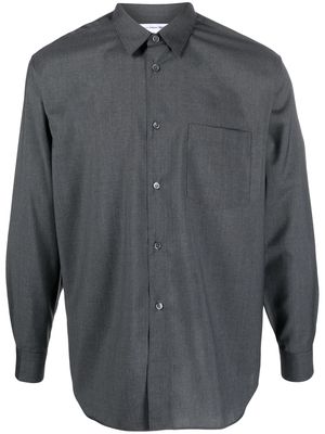 Comme Des Garçons Shirt long-sleeve wool shirt - Grey