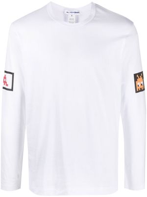 Comme Des Garçons Shirt motif-print cotton T-shirt - White