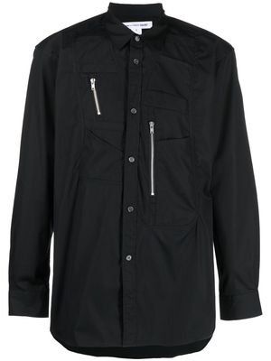 Comme Des Garçons Shirt panelled multi-pocket shirt - Black