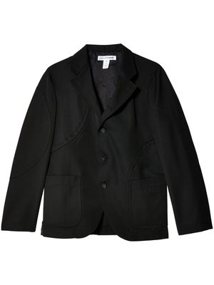 Comme Des Garçons Shirt panelled single-breasted blazer - Black