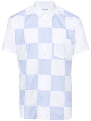 Comme Des Garçons Shirt patchwork cotton shirt - White