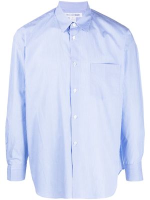 Comme Des Garçons Shirt pinstripe cotton shirt - Blue