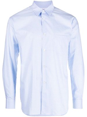 Comme Des Garçons Shirt plaid cotton shirt - Blue