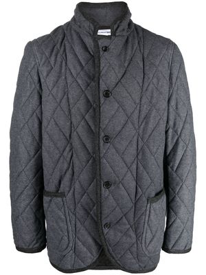 Comme Des Garçons Shirt quilted-finish button-down jacket - Grey