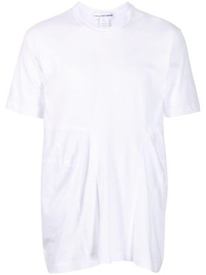 Comme Des Garçons Shirt ruched cotton T-shirt - White