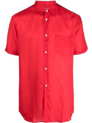 Comme Des Garçons Shirt short-sleeves classic-collar shirt - Red