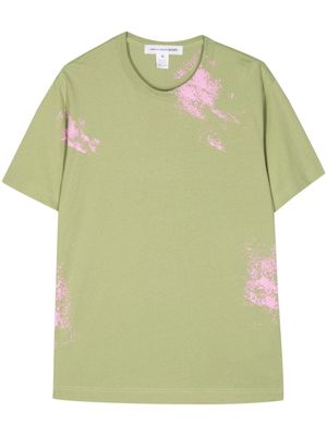 Comme Des Garçons Shirt spray paint-effect cotton T-shirt - Green