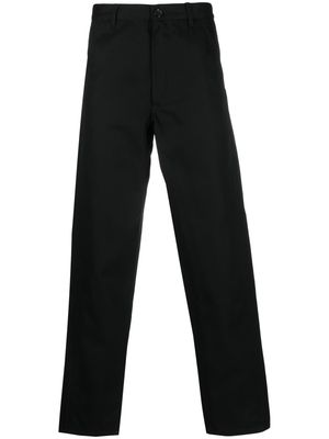 Comme Des Garçons Shirt straight-leg cotton trousers - Black