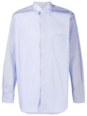 Comme Des Garçons Shirt stripe-print long-sleeve shirt - Blue