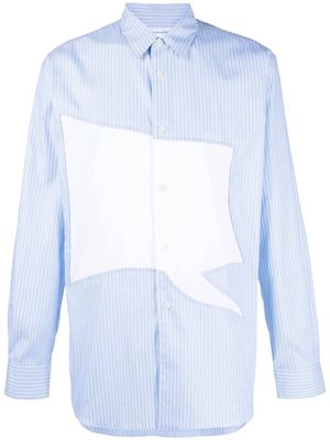 Comme Des Garçons Shirt striped speech-bubble shirt - Blue