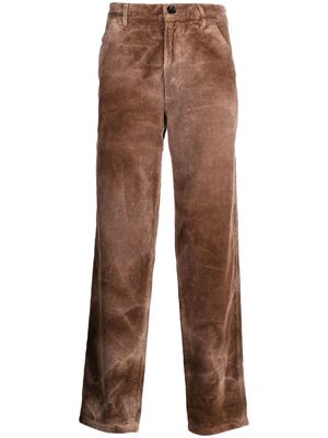 Comme Des Garçons Shirt sun-bleached corduroy trousers - Brown
