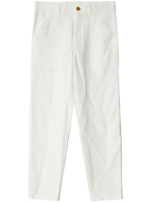 Comme Des Garçons Shirt tapered-leg cropped trousers - White