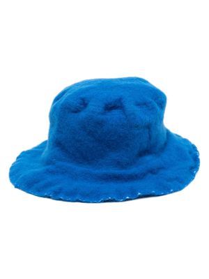Comme Des Garçons Shirt textured wool bucket hat - Blue