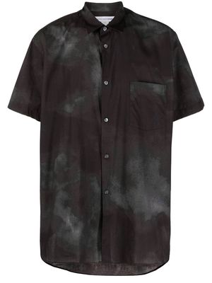 Comme Des Garçons Shirt tie dye-print shirt - Black