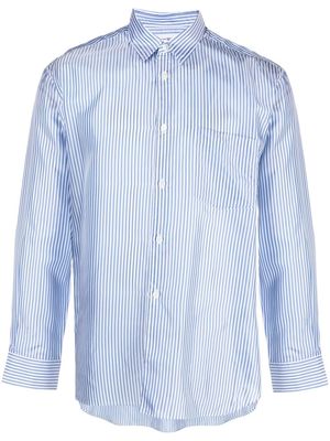 Comme Des Garçons Shirt vertical stripe-print shirt - Blue