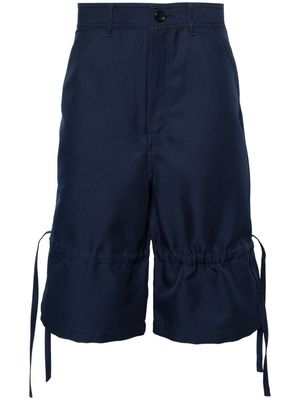 Comme Des Garçons Shirt wide-leg bermuda shorts - Blue