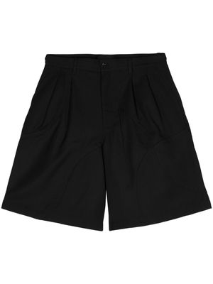 Comme Des Garçons Shirt wide-leg twill shorts - Black