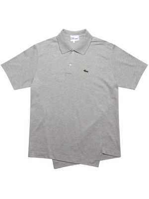 Comme Des Garçons Shirt x Lacoste asymmetric polo shirt - Grey