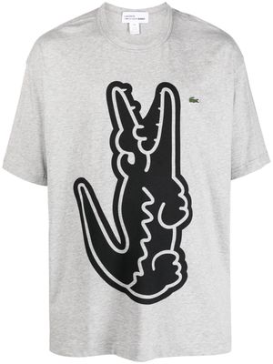 Comme Des Garçons Shirt x Lacoste graphic-print cotton T-shirt - Grey