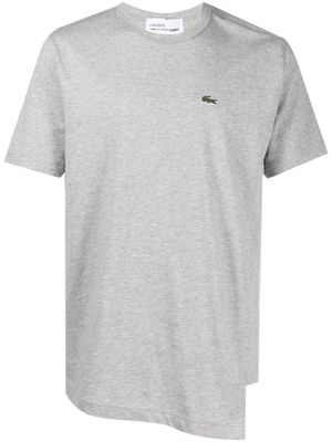 Comme Des Garçons Shirt x Lacoste logo-patch cotton T-shirt - Grey