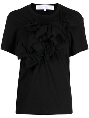 Comme des Garçons TAO bow-detail cotton T-shirt - Black