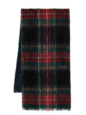 Comme des Garçons TAO check-pattern knitted scarf - Multicolour