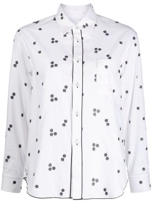 Comme des Garçons TAO floral-print cotton shirt - White