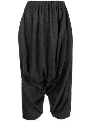 Comme des Garçons TAO gathered cropped trousers - Grey