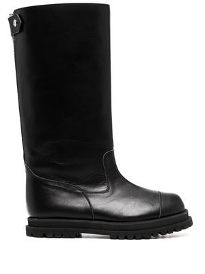 Comme des Garçons TAO knee-length leather boots - Black