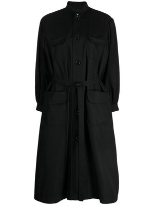 Comme des Garçons TAO long-sleeve wool-blend coat - Black