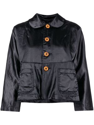 Comme des Garçons TAO Peter Pan-collar cropped jacket - Black