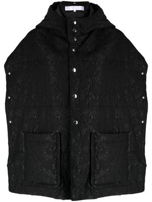 Comme des Garçons TAO reversible cape jacket - Black