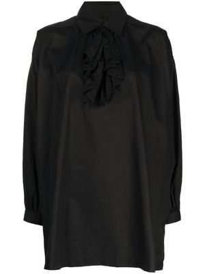 Comme des Garçons TAO ruffled cotton shirt - Black