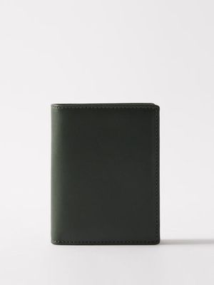 Comme Des Garçons Wallet - Bi-fold Leather Wallet - Mens - Green
