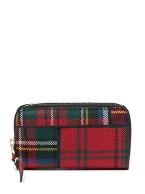Comme Des Garçons Wallet Classic tartan wool wallet - Red