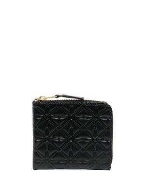 Comme Des Garçons Wallet debossed-logo leather wallet - Black