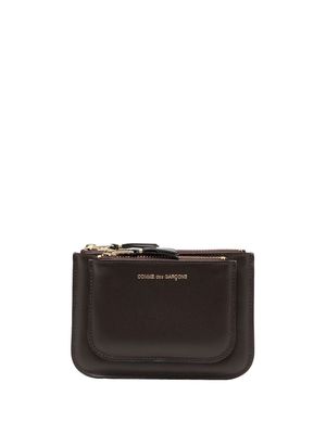 Comme Des Garçons Wallet double-compartment leather wallet - Brown