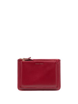 Comme Des Garçons Wallet double-zip leather wallet - Red