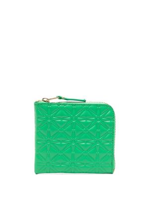 Comme Des Garçons Wallet embossed-detail leather wallet - Green