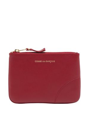 Comme Des Garçons Wallet engraved-logo leather wallet - Red